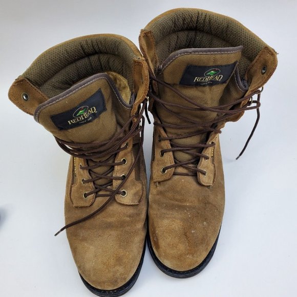 Men's Size 10 Redhead Leather Mid Calf 600 Gram Thinsulate Gore-Tex Vibram Boot - Picture 10 of 12